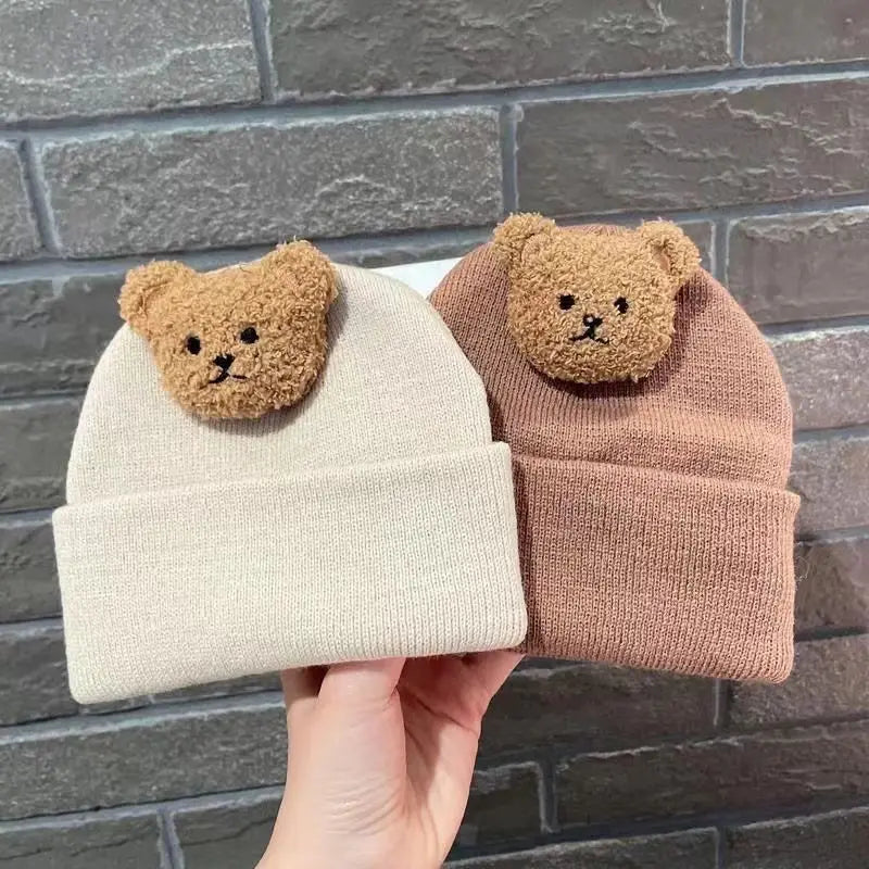 Cartoon Bear Baby Beanies