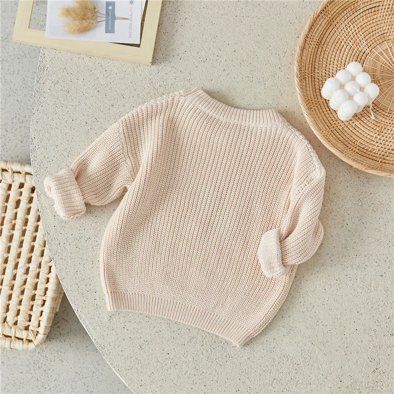 Infant baby Knitted Winter Sweater Christmas Letter Print