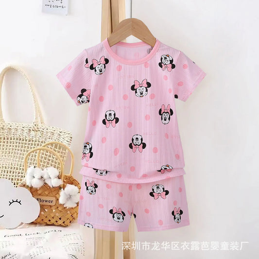 Cartoon print Newborn baby Clothes set