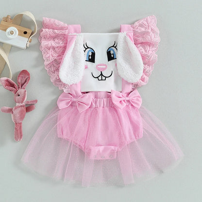 Bunny Outfit Ruffle Jumpsuit/ Overalls