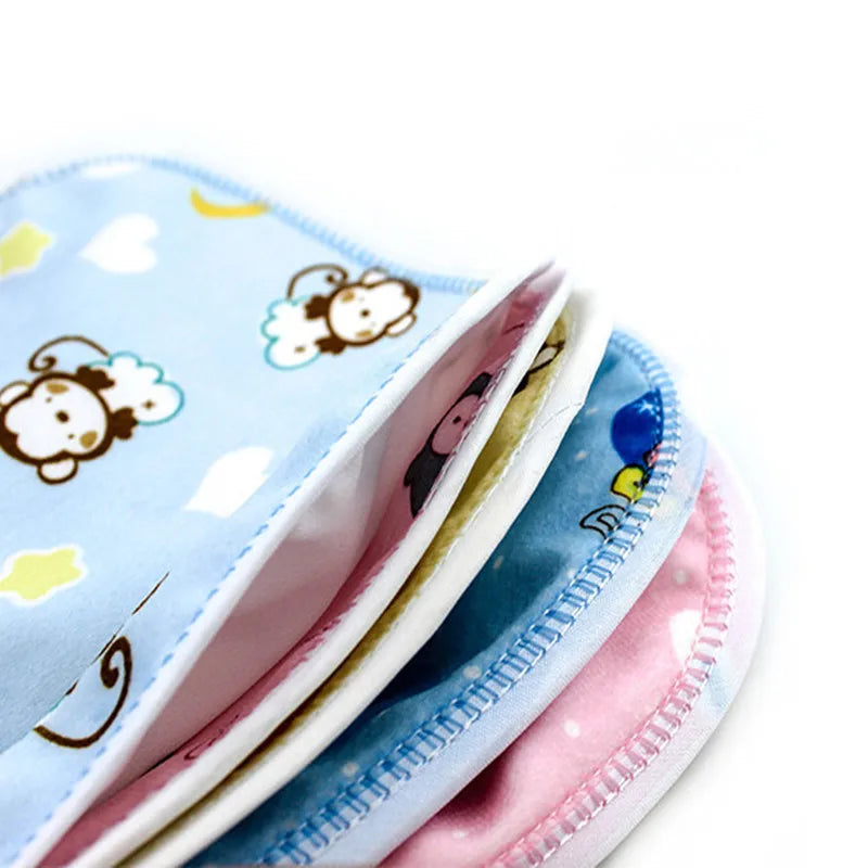 5pc Baby Cotton Cartoon Bibs