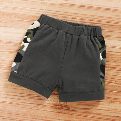 Camouflage Top+Shorts 2PCS Summer Sporty Outfit