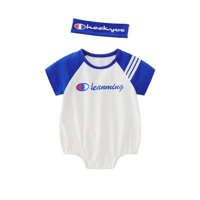 Baby summer short-sleeved jumpsuit