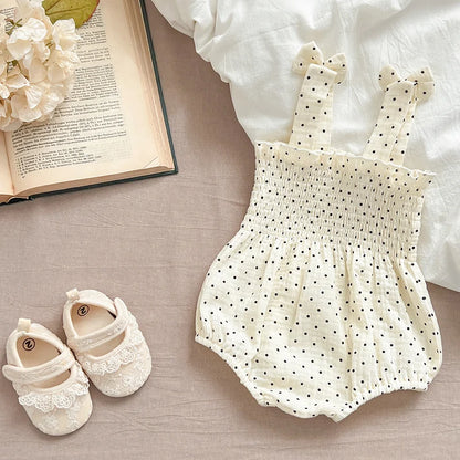 Summer Outfit Kids Baby Clothes Cotton Sleeveless Rompers Newborn Girls Clothes Toddlers Flower Bow Kids One-pieces Bodysuits
