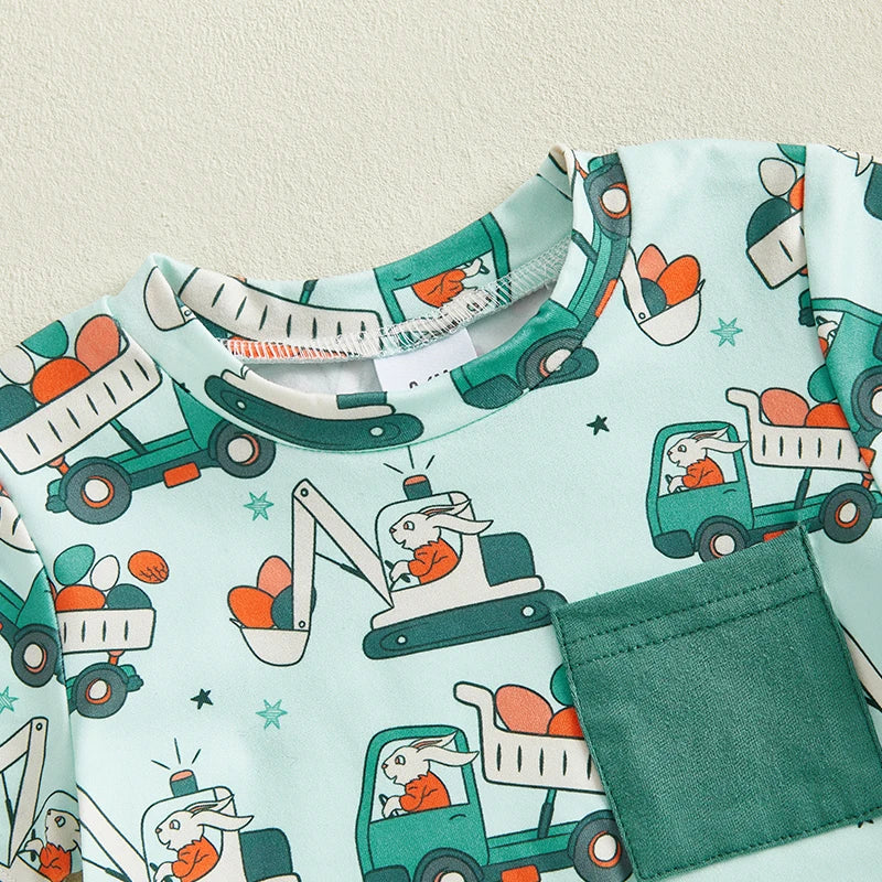 Crew Neck Short Sleeve T-Shirt with Shorts Set