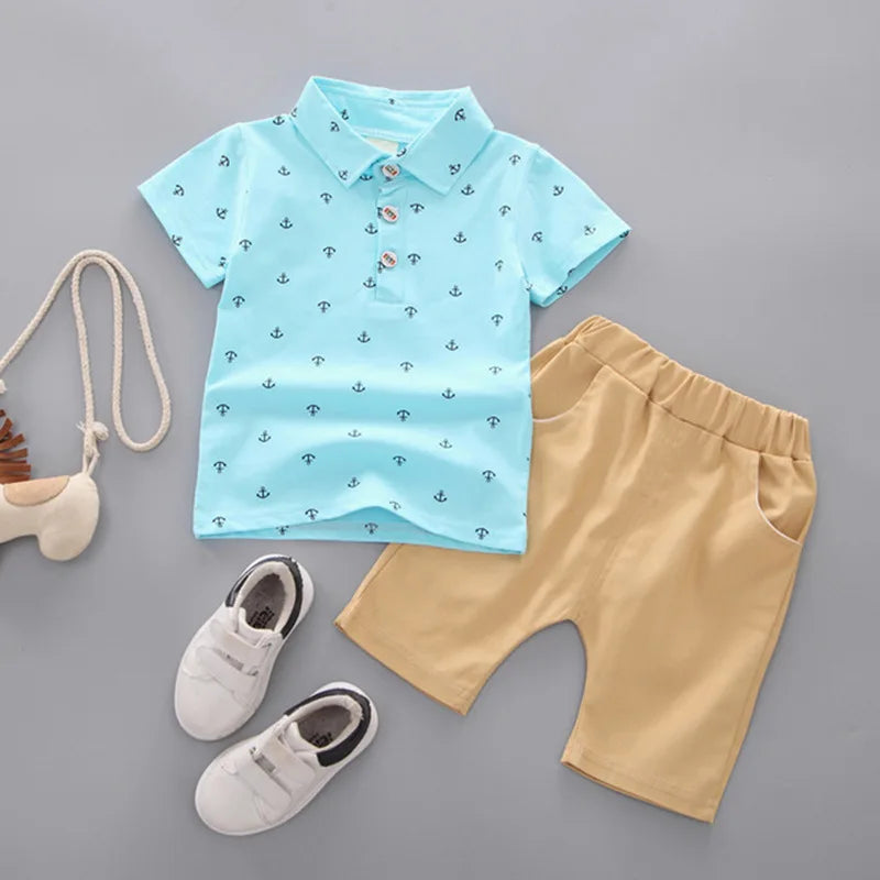 Kids T-shirt+shorts 2pcs Outfit