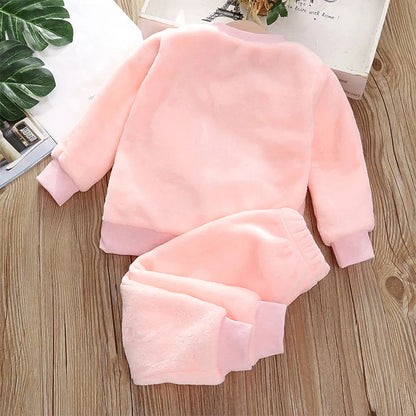 Pajamas Thick Coral Velvet Two-piece Set