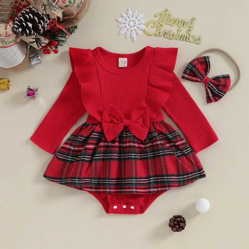 Christmas Festive Plaid 2Pcs Set