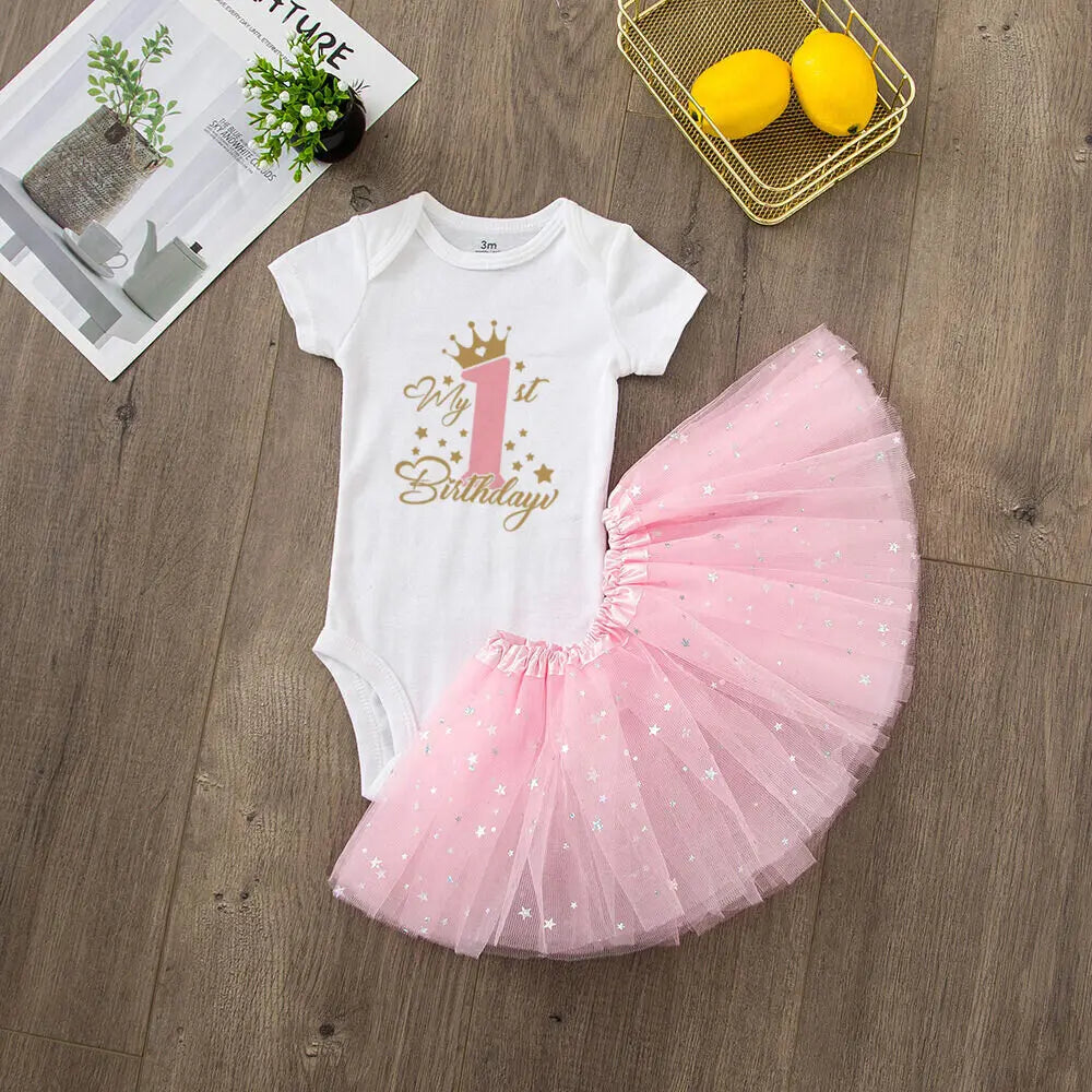 It's My 1st Birthday Dress Pink Tutu