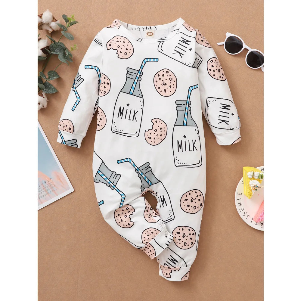 Boy and Girl Romper Long Sleeved Cute Jumpsuit