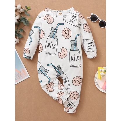 Boy and Girl Romper Long Sleeved Cute Jumpsuit