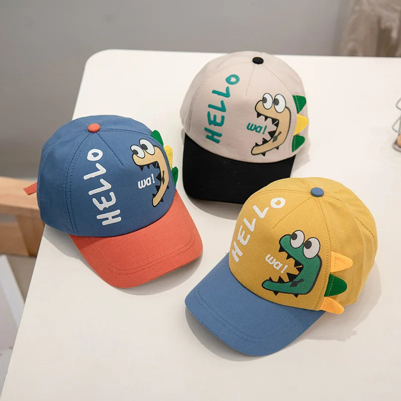 Baby Cartoon Dinosaur  Baseball Cap