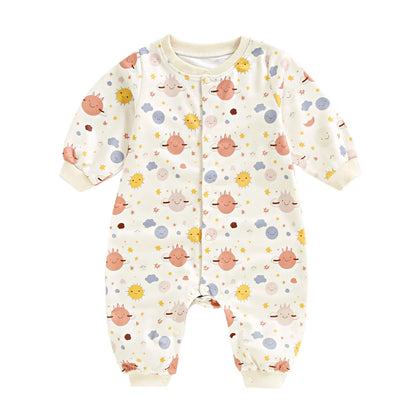 Infants Jumpsuits Unisex Long Sleeve Baby Rompers Clothing