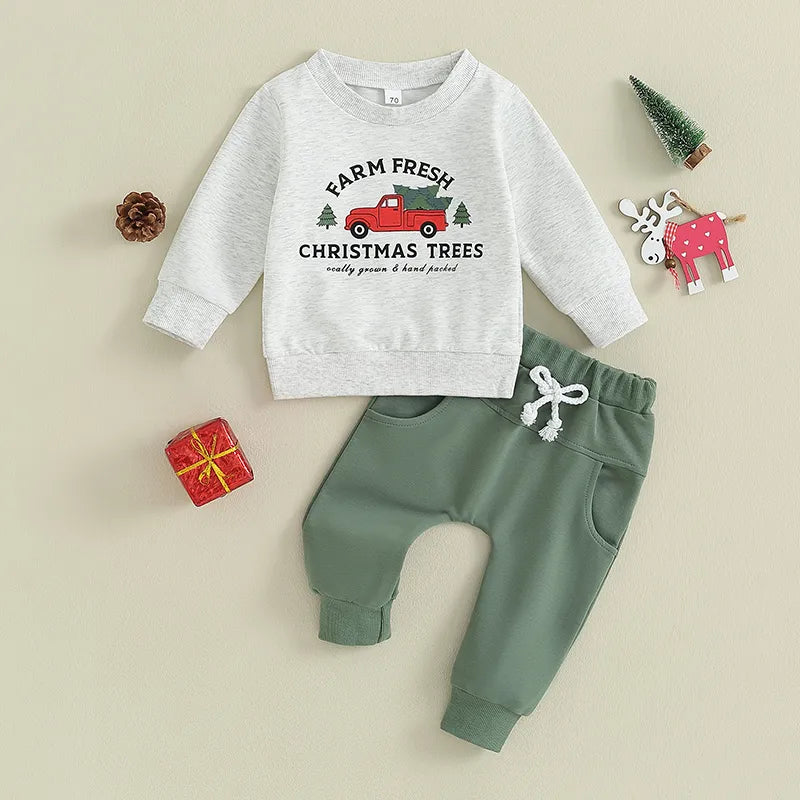 Farm Fresh Infant Baby Christmas Set