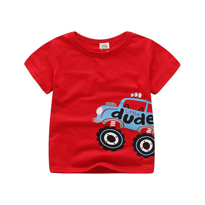 Short Sleeve Shirt tractor print