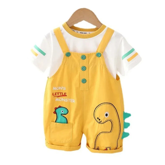 T-Shirt Overalls 2Pcs/Sets