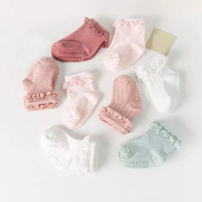 4Pair baby Girl non-slip socks