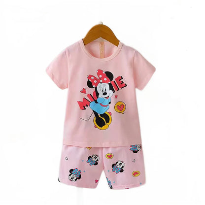 Cartoon print Newborn baby Clothes set