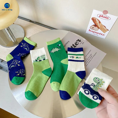 5 Pairs Boneless Combed Cotton Baby Socks