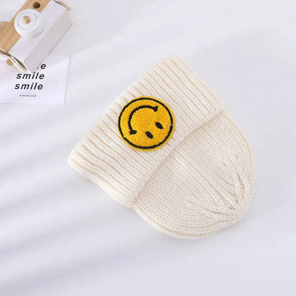 Knitted Hats Smiling Face Baby Beanie