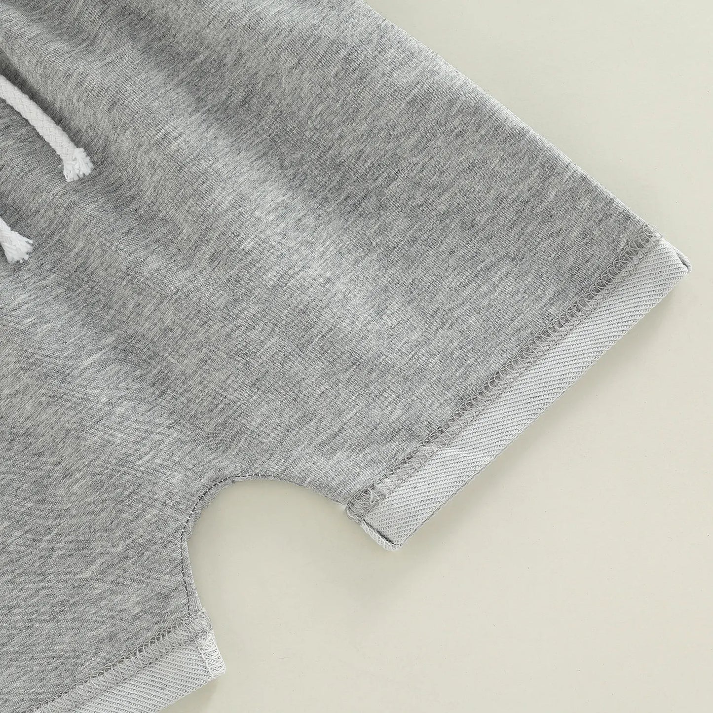 2Pcs Summer Clothing Casual Sleeveless Hooded Top + Shorts