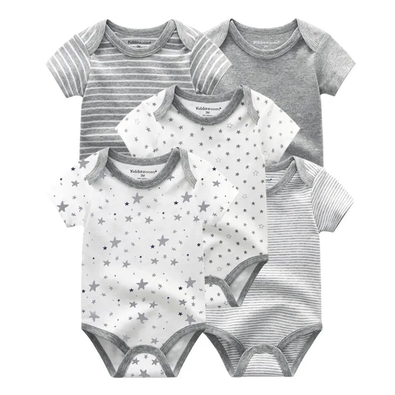 Infant Baby 5 PCs Onesie Set