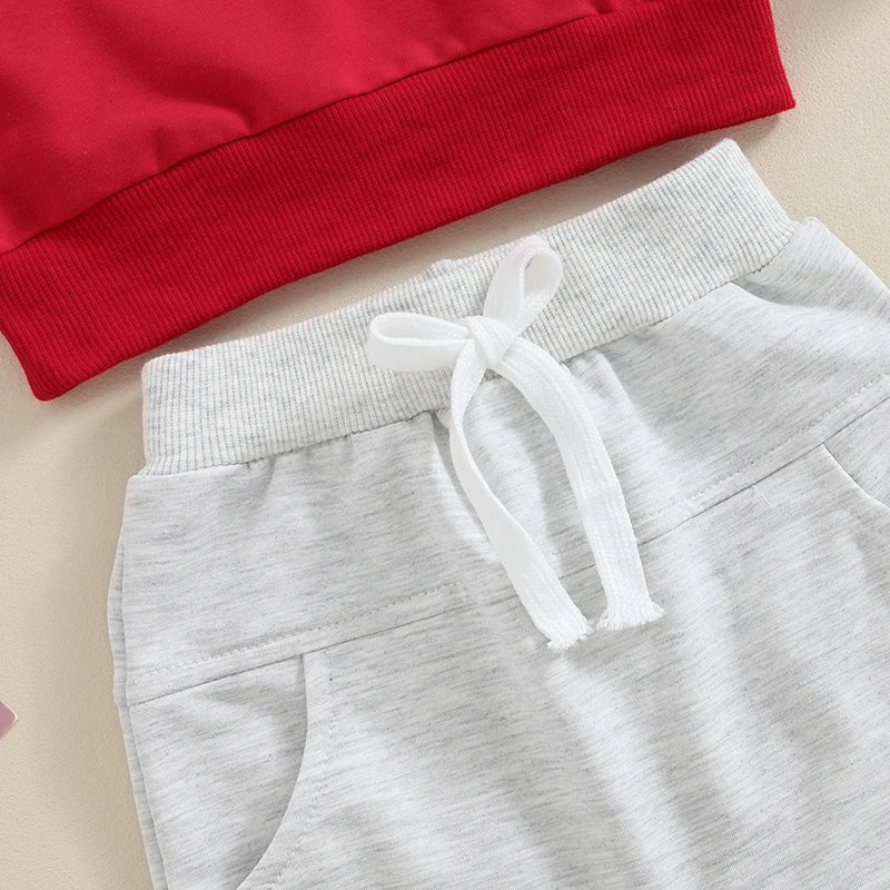 Long Sleeve Top and Elastic Waist pants Outfits