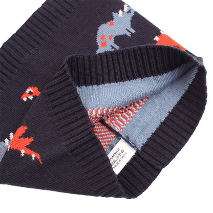 Toddler Baby Winter Dino Scarf