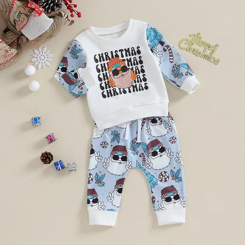 Christmas Outfits Cool Santa Claus Print