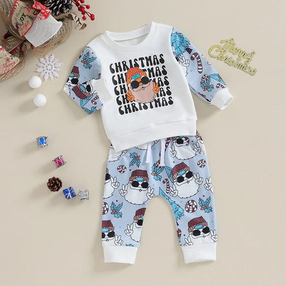 Christmas Outfits Cool Santa Claus Print