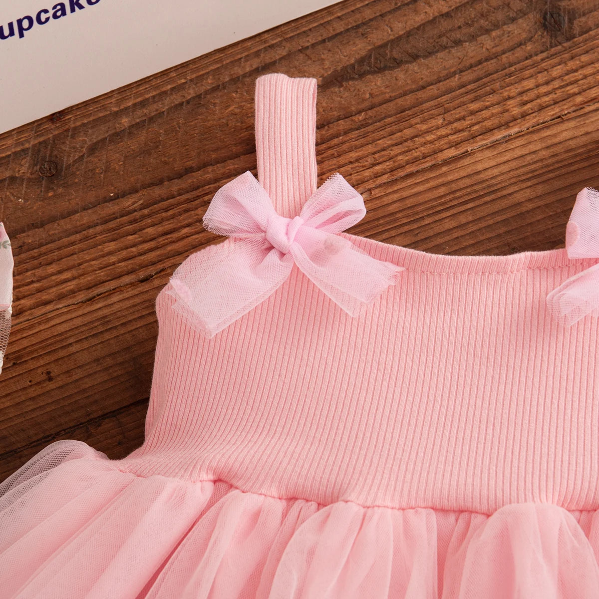 Floral Patterns And Bows Halter Puffy Girl Dress