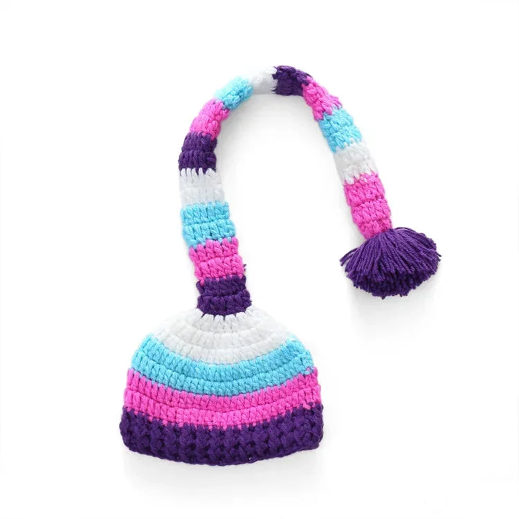 Lovely Dog Photo Shoot Props for Newborns Photography Accessories Boy Girl Birth Clothes Set New Born Knitted Costume Outfit