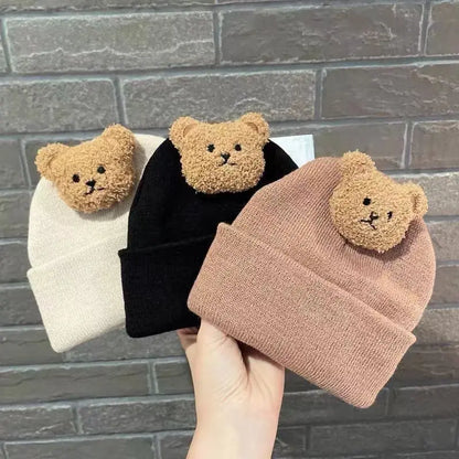 Cartoon Bear Baby Beanies