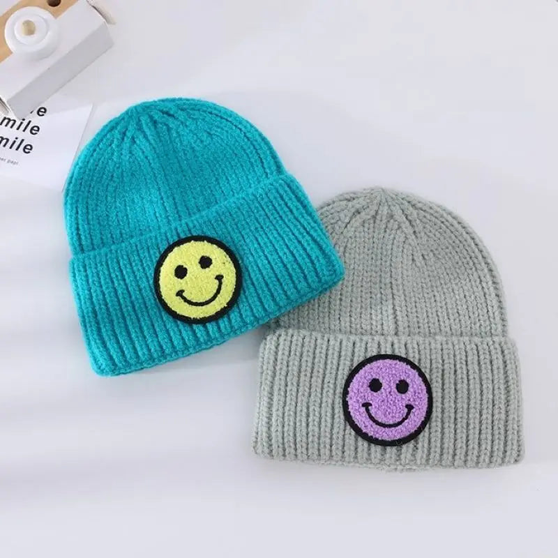 Knitted Hats Smiling Face Baby Beanie