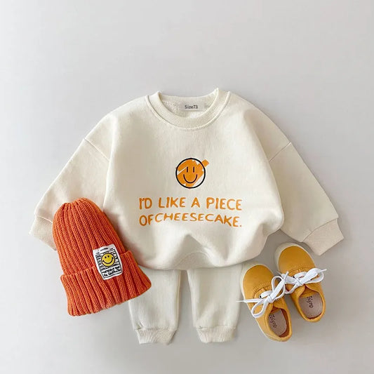 Long Sleeve Children Casual Sweatshirt + Pants Clothing