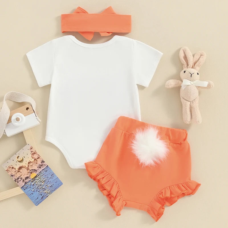 Hunny Bunny  Romper Shorts with Headband