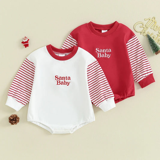 Santa Baby Christmas Newborn Rompers