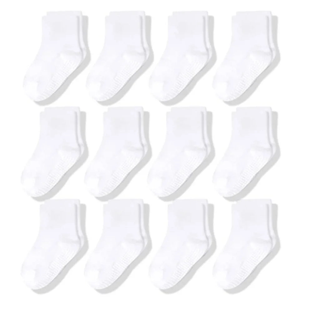 12 Pairs Cotton Non Slip Socks