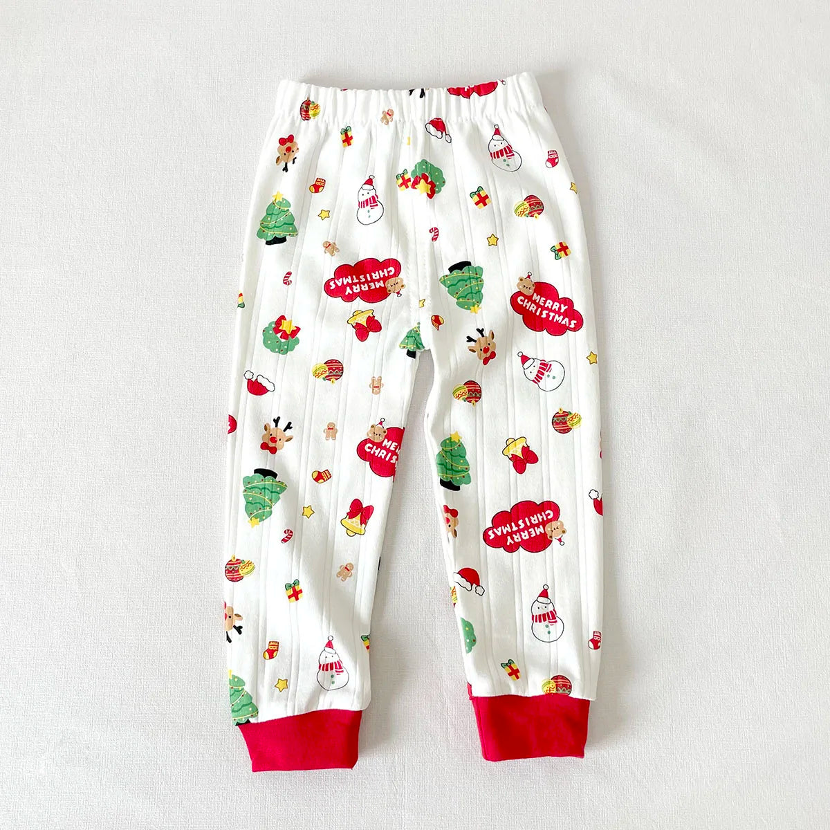 Winter Christmas Cartoon Christmas Print Clothing Sets