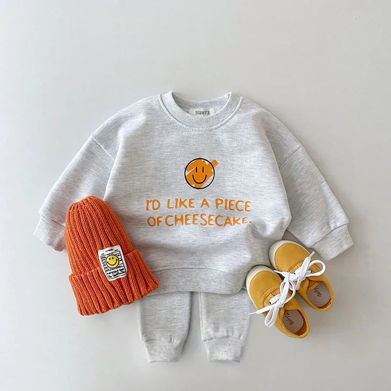 Long Sleeve Children Casual Sweatshirt + Pants Clothing