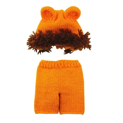 Lovely Dog Photo Shoot Props for Newborns Photography Accessories Boy Girl Birth Clothes Set New Born Knitted Costume Outfit