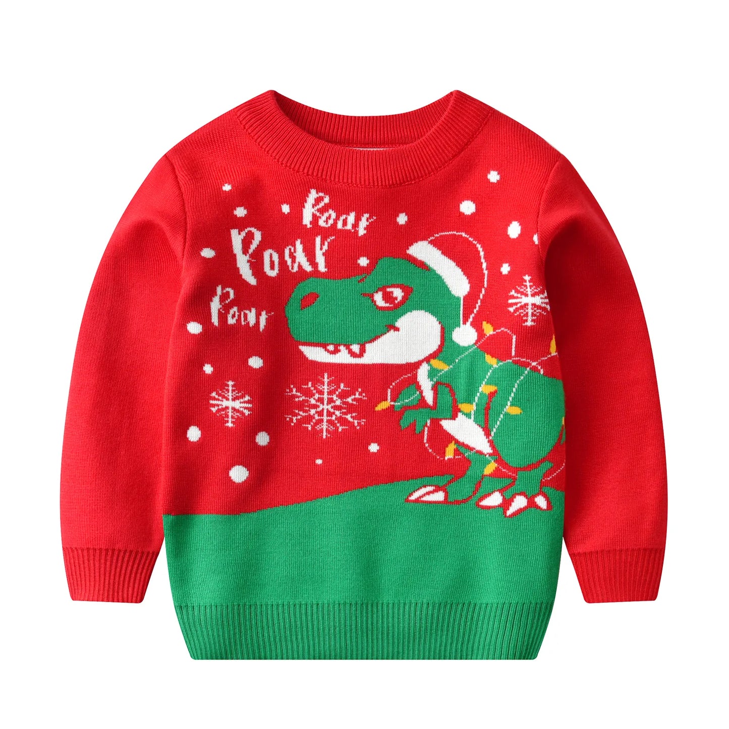 Winter Christmas dinosaur Toddler Baby Sweater