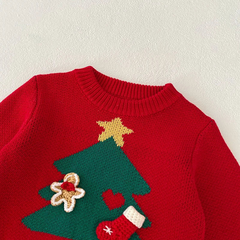 Infant Baby Winter Christmas Tree Baby Sweater