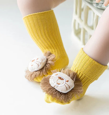 Cute Cartoon Baby 3D Doll Anti-slip socks