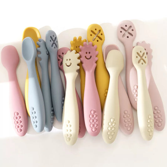 3PCS Cute Baby Learning Utensils Set