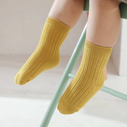 5Pairs Fadeless Soft Baby Socks