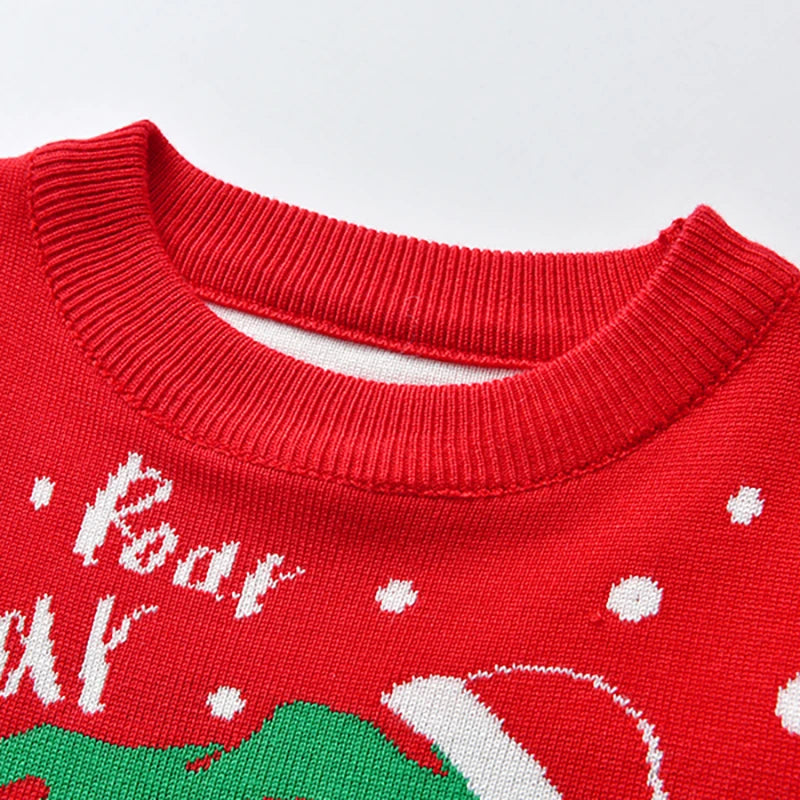 Winter Christmas dinosaur Toddler Baby Sweater