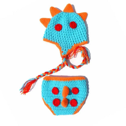Lovely Dog Photo Shoot Props for Newborns Photography Accessories Boy Girl Birth Clothes Set New Born Knitted Costume Outfit