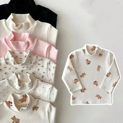 girl's soft Long-Sleeve Turtleneck top