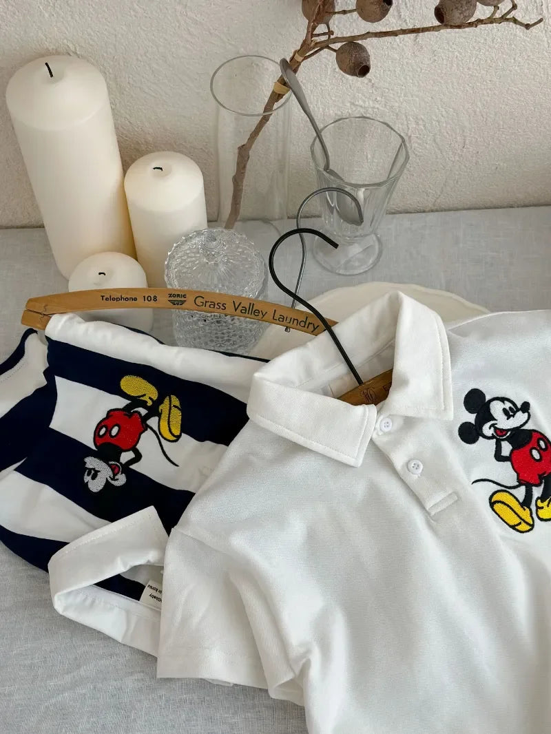 Short sleeve Polo shirt Children Cartoon Cotton Tops